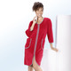 Hauskleider - Hauskleid mit  Zierband – Farbe ROT Hauskleider - Hauskleid mit  Zierband, in Größe 036 bis 054, in Farbe TÜRKIS