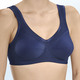 Soft-BH - Anita Entlastungs-BH mit Baumwoll-Pikee, in Größe 075 bis 120, in Cup G, in Farbe WEISS – Farbe MARINE – Ansicht 2