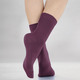 Strümpfe - Fünferpack Socken mit  druckfreiem Bund, in Größe 1 (Schuhgr. 35-38) bis 2 (Schuhgr. 39-42), in Farbe 3X AZURBLAU, 2X MARINE – Farbe 3X BORDEAUX, 2X GRAU MELIERT – Ansicht 1