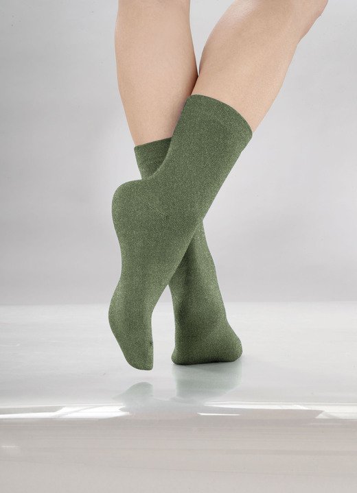 Strümpfe - Fünferpack Socken mit  druckfreiem Bund, in Größe 1 (Schuhgr. 35-38) bis 2 (Schuhgr. 39-42), in Farbe 5X WEISS Ansicht 7