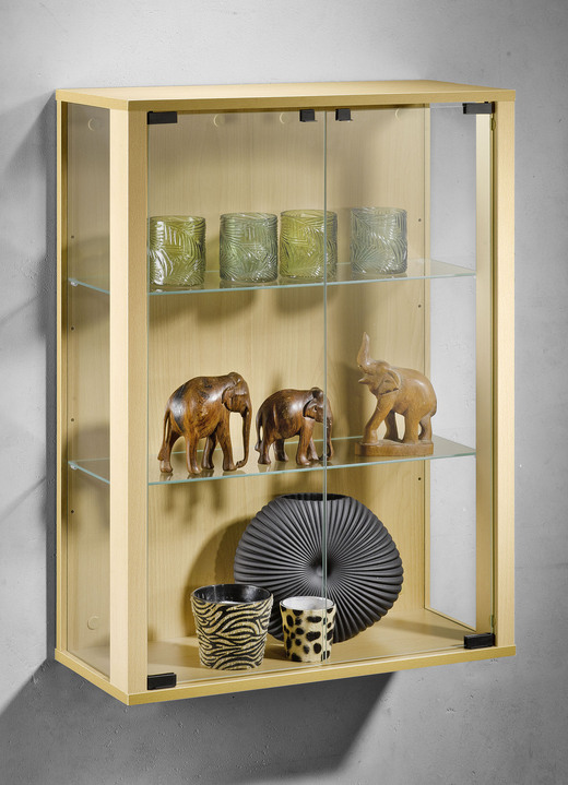 Vitrinen & Highboards - Vitrinen, auch hängend montierbar, in Farbe BUCHE, in Ausführung Vitrine Ansicht 1