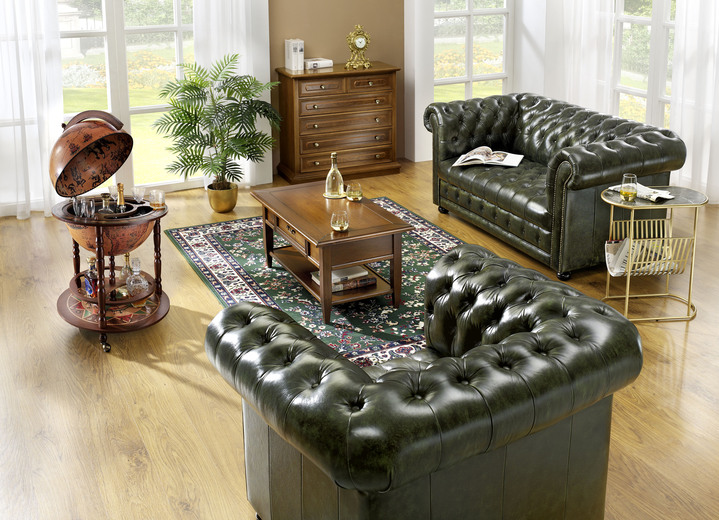 - Nussbaumfarbene Globusbar, in Farbe NUSSBAUM, in Ausführung Globusbar, klein Ansicht 2