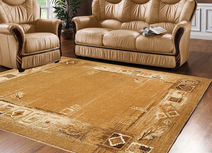 Klassisch - Brücken und Teppiche für Fußbodenheizung geeignet, in Größe 111 (Brücke, 60x110 cm) bis 300 (Teppich, 400x500 cm), in Farbe BEIGE Ansicht 1