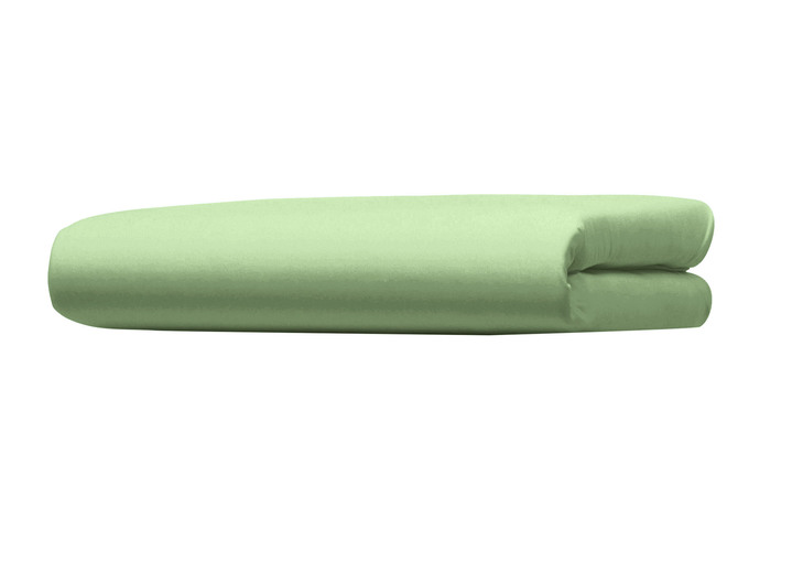 Spannbetttücher - Fein-Single-Jersey Spannbetttücher Ansicht 5 Spannbetttücher - Fein-Single-Jersey Spannbetttücher, in Größe 133 (2 Spannbetttücher, je 90–100/200 cm, Matratzenhöhe bis 30 cm) bis 138 (Spannbetttuch, 180–200/200 cm, Matratzenhöhe bis 30 cm), in Farbe WEISS Ansicht 5