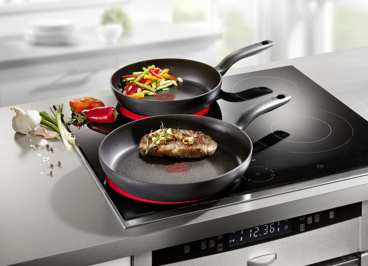 Töpfe, Pfannen & Bräter - Tefal Edelstahl-Pfannen, 2-teilig, in Farbe SCHWARZ Ansicht 1