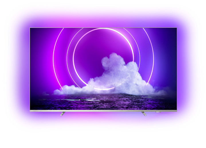 - Philips 4K-Ultra-HD-Ambilight-LED-Fernseher, kompatibel mit DTS Play-Fi, in Farbe SILBER Ansicht 3