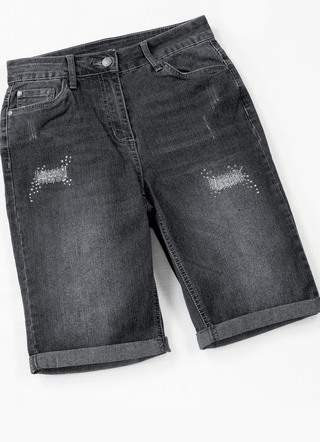 Jeans-Bermudas mit tollen Used-Effekten