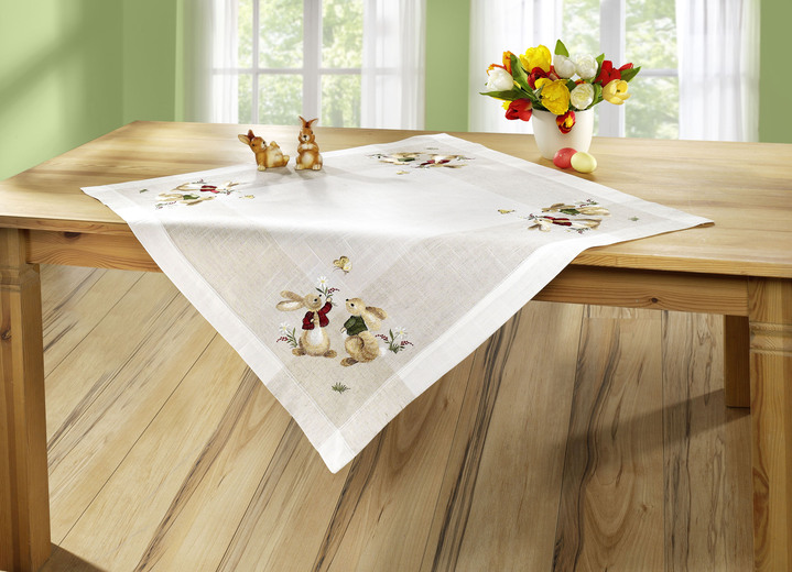 Tischdecken - Tisch- und Raumdekoration, in Größe 102 (Läufer, 40/ 85 cm) bis 404 (Kissenbezug, 40/ 40 cm), in Farbe SEKT-BUNT Ansicht 6