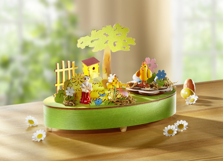 Ostern - Bezaubernde Spieluhr aus Holz, in Farbe BUNT Ansicht 1