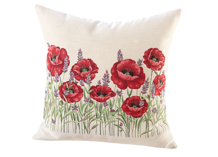 - Kissenbezüge mit farbenprächtigen Blumenmotiven, in Farbe BUNT, in Ausführung Kissenbezug Mohnblumen Ansicht 2