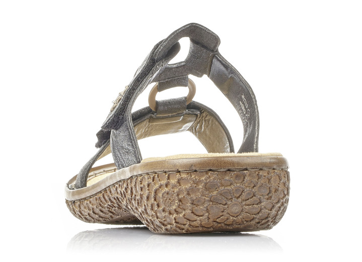 Komfortschuhe - Rieker, modische Damen-Pantoletten, Weite H, mit Klettverschluss, in Größe 036 bis 042, in Farbe WEISS Ansicht 9