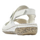 Komfortschuhe - Rieker, bequeme Damen-Sandalen, Weite H, mit herausnehmbarem Fußbett, in Größe 036 bis 042, in Farbe WEISS – Farbe WEISS – Ansicht 3
