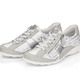 Komfortschuhe - Remonte Sneaker mit bedruckten Besätzen, in Größe 036 bis 043, in Farbe HELLBLAU-SILBER – Farbe HELLGRAU-WEISS – Ansicht 3