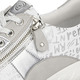 Komfortschuhe - Remonte Sneaker mit bedruckten Besätzen, in Größe 036 bis 043, in Farbe HELLBLAU-SILBER – Farbe HELLGRAU-WEISS – Ansicht 4
