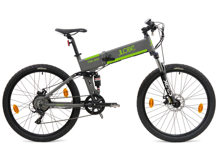 Mobilität - Llobe Elektro Mountain Faltrad FML830 mit Aluminiumrahmen, in Farbe GRAU Ansicht 1