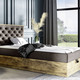 Betten - Boxspringbett mit Bettkasten und Topper, in Farbe BRAUN