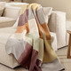 - Wohndecke mit Karo und Häkelsaum, in Farbe MULTICOLOR – Farbe MULTICOLOR – Ansicht 1