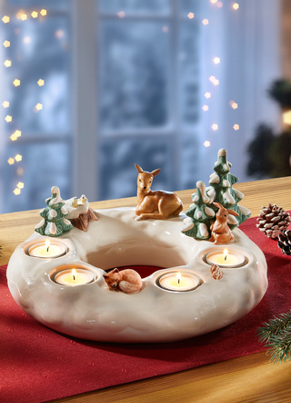 Handgefertigter Adventskranz aus dem Hause Goebel