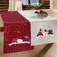 Tischdecken - Zauberhafte Tisch- und Raumdekoration mit Schneemann-Motiven, in Größe 130 (Deckchen, 35/ 50 cm) bis 404 (Kissenbezug, 40/ 40 cm), in Farbe BORDEAUX – Farbe BORDEAUX – Ansicht 4