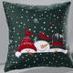 Tischdecken - Zauberhafte Tisch- und Raumdekoration mit Schneemann-Motiven, in Größe 130 (Deckchen, 35/ 50 cm) bis 404 (Kissenbezug, 40/ 40 cm), in Farbe GRÜN – Farbe GRÜN – Ansicht 5