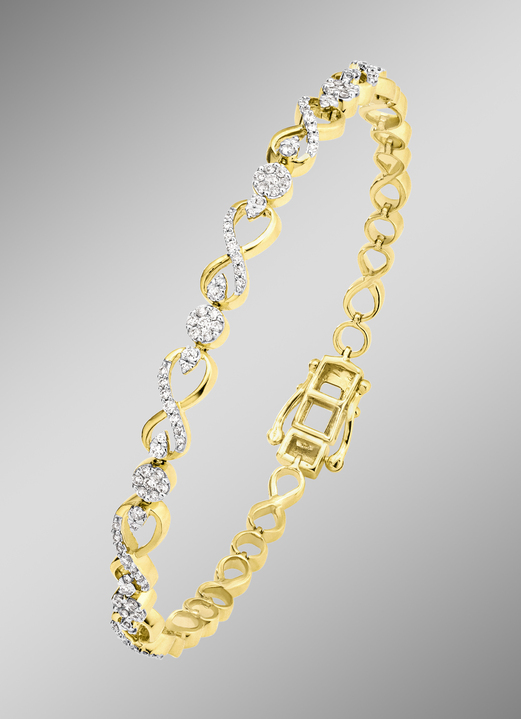 mit Diamanten - Armband mit 115 Brillanten, in Farbe  Ansicht 1