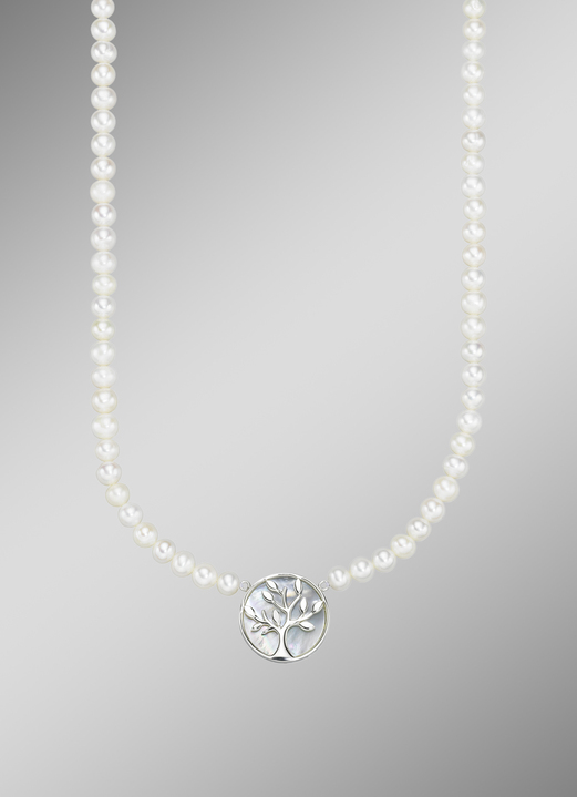 mit Perlen - Bezaubernde Halskette, in Farbe  Ansicht 1