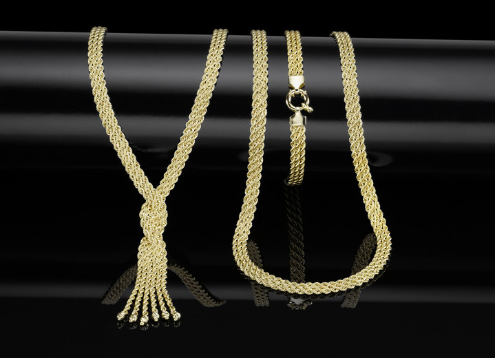 - Elegantes, 3-reihiges Kordelketten-Armband, in Farbe  Ansicht 3