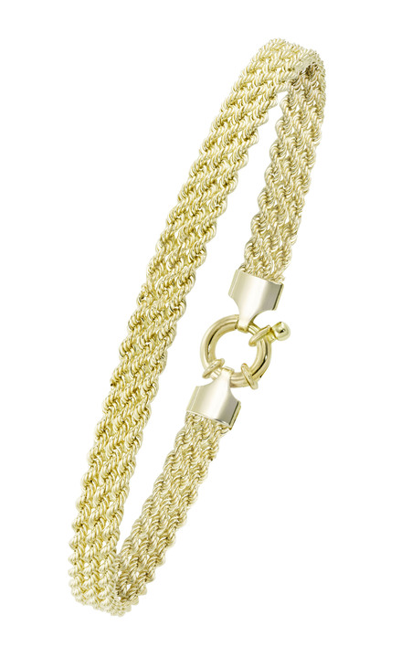 - Elegantes, 3-reihiges Kordelketten-Armband, in Farbe  Ansicht 2