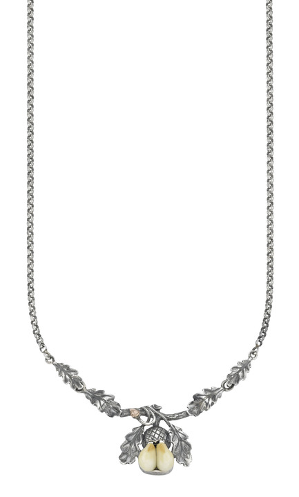 Halsketten & Armbänder - Schicke Garnitur mit echten Grandeln Ansicht 2 Halsketten & Armbänder - Schicke Garnitur mit echten Grandeln, in Farbe , in Ausführung Halskette Ansicht 2