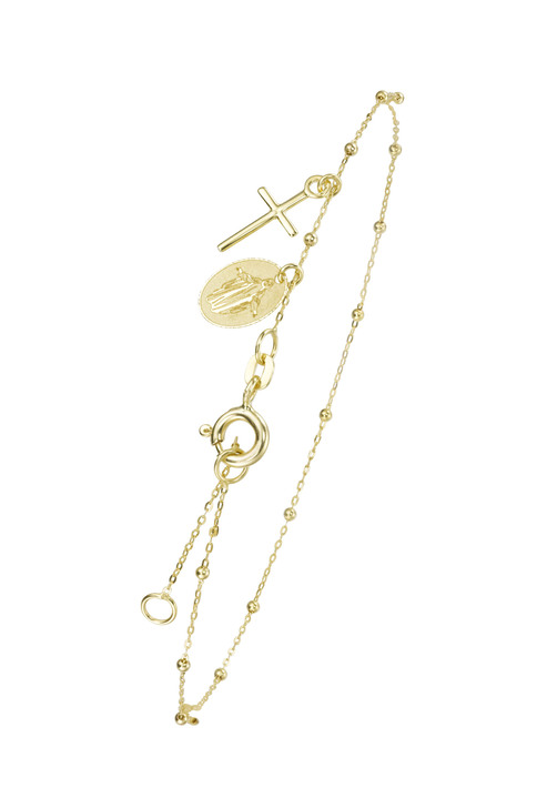 ohne Steine / mit Zirkonia - Armband aus Gold, in Farbe  Ansicht 2