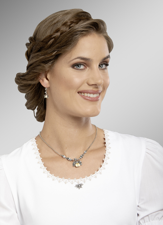 Halsketten & Armbänder - Schicke Garnitur mit echten Grandeln Ansicht 3 Halsketten & Armbänder - Schicke Garnitur mit echten Grandeln, in Farbe , in Ausführung Halskette Ansicht 3