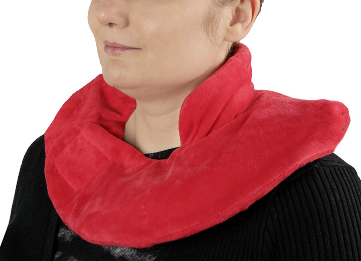 Wärme & Entspannung - Vital Comfort Nacken-Wärmflasche mit extra Stehkragen, in Farbe ROT Ansicht 2