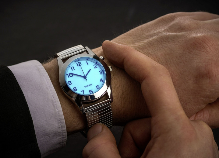 Sonstiges - Armbanduhr mit Stretcharmband, in Farbe , in Ausführung Herren-Armbanduhr Ansicht 2