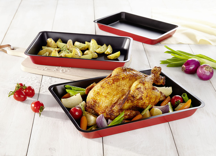 Backen - Backblech-Set, 3-teilig, in Farbe ROT Ansicht 1