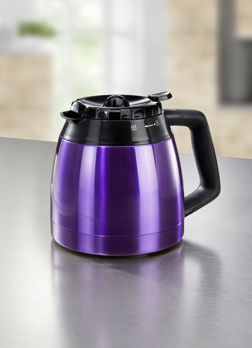 - Beem Fresh-Aroma-Perfect III Duo Kaffeemaschine mit Glas- und Thermokanne, in Farbe LILA Ansicht 2