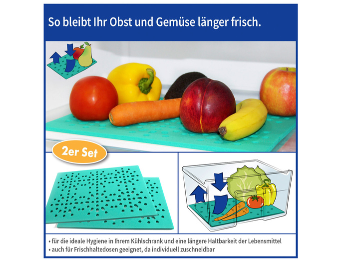 Zubehör - Kühlschrank-Unterlage  2er-Set, in Farbe GRÜN Ansicht 1