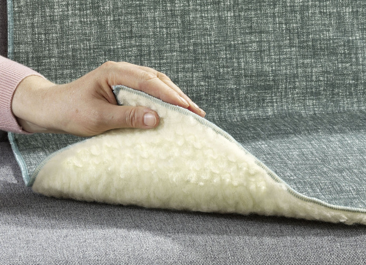 Sessel- & Sofaüberwürfe - Wohnaccessoires aus 100% Baumwolle, Unterseite 100% Schurwolle, in Farbe NATUR, in Ausführung Sesselschoner mit Anti-Rutsch-Beschichtung Ansicht 5