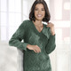 Pullover - Pullover im Strukturmix – Farbe DUNKELGRÜN Pullover - Pullover im Strukturmix, in Größe 034 bis 052, in Farbe DUNKELGRÜN