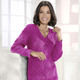 Pullover - Pullover im Strukturmix – Farbe FUCHSIA Pullover - Pullover im Strukturmix, in Größe 034 bis 052, in Farbe DUNKELGRÜN