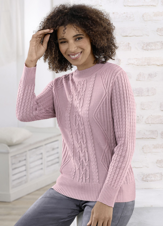 Pullover - Pullover mit Schurwolle, in Größe 038 bis 054, in Farbe MINT Ansicht 2