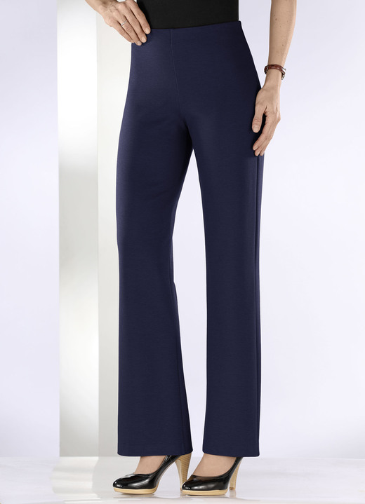 Hosen - Jerseyhose mit ausgestellter Fußweite Ansicht 9 Hosen - Jerseyhose mit ausgestellter Fußweite, in Größe 018 bis 092, in Farbe SCHWARZ Ansicht 9