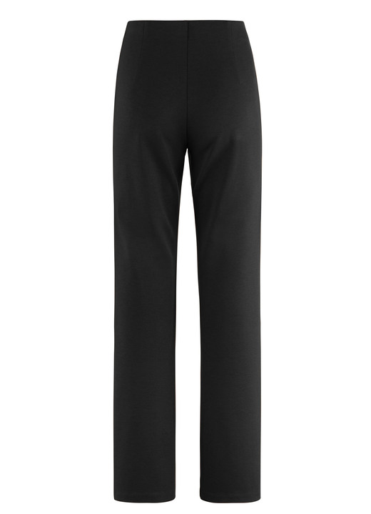 Hosen - Jerseyhose mit ausgestellter Fußweite Ansicht 2 Hosen - Jerseyhose mit ausgestellter Fußweite, in Größe 018 bis 092, in Farbe SCHWARZ Ansicht 2
