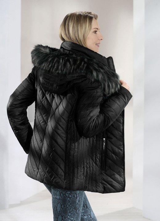Jacken, Mäntel, Blazer - Jacke mit abnehmbarer Kapuze Jacken, Mäntel, Blazer - Jacke mit abnehmbarer Kapuze, in Größe 036 bis 052, in Farbe SCHWARZ