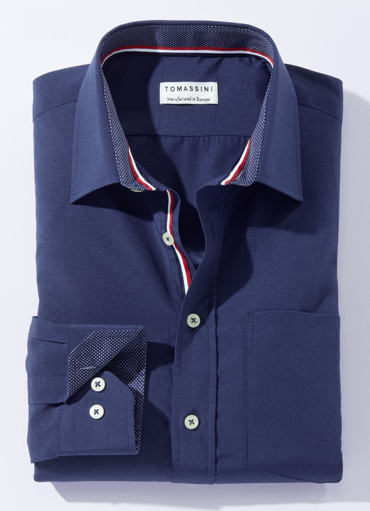 Hemden, Pullover & Shirts - Hemd in 4 Farben mit Brusttasche, in Größe 038 bis 048, in Farbe WEISS Ansicht 4