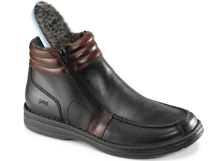 Stiefeletten - GINO GALANTE, gefütterte Herren-Boots, Winterschuhe, mit herausnehmbarem Fußbett, in Größe 040 bis 047, in Farbe COGNAC-MOKKA Ansicht 6