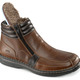 Stiefeletten - GINO GALANTE, gefütterte Herren-Boots, Winterschuhe, mit herausnehmbarem Fußbett, in Größe 040 bis 047, in Farbe COGNAC-MOKKA – Farbe COGNAC-MOKKA – Ansicht 2