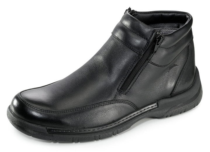 Stiefeletten - Wetterfeste Stiefelette mit zwei Reißverschlüssen, in Größe 040 bis 046, in Farbe SCHWARZ Ansicht 1