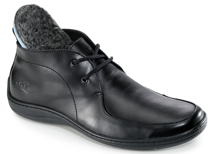 - Schnür-Bootie mit Wechselfußbett, in Größe 040 bis 046, in Farbe SCHWARZ Ansicht 2