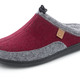 Hausschuhe - Laurina, klassische Damen-Hausschuhe, Weite H, mit herausnehmbarem Fußbett, in Größe 036 bis 042, in Farbe TAUPE-BEIGE – Farbe BORDEAUX-GRAU – Ansicht 1