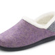 - Wollfilz-Hausschuh mit herausnehmbarem Fußbett, in Größe 036 bis 042, in Farbe FLIEDER-GRAU – Farbe FLIEDER-GRAU – Ansicht 1